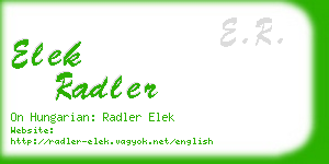 elek radler business card